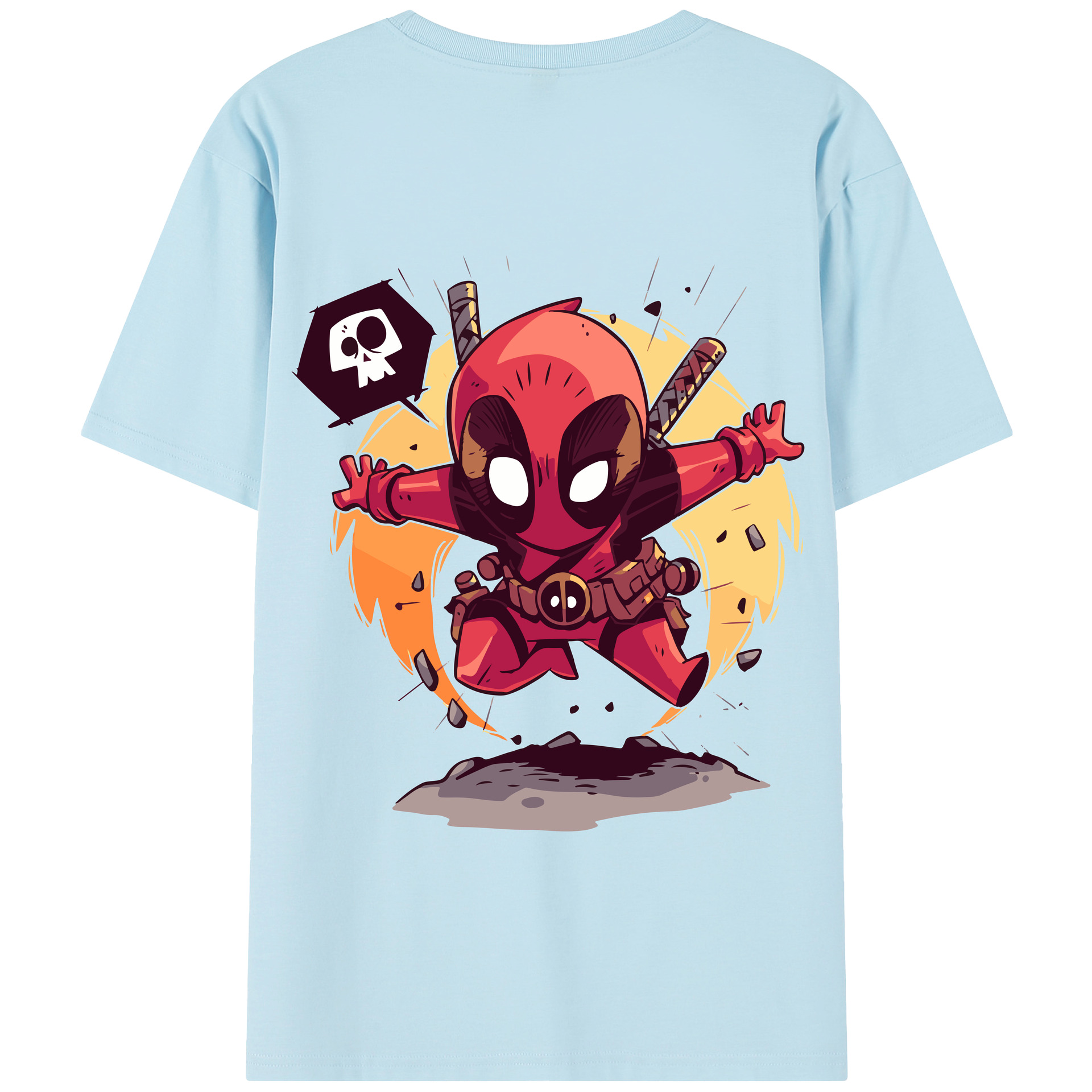 （画像用） アベンジャーズ The Avengers 綿100％半袖Tシャツ（背面プリント）